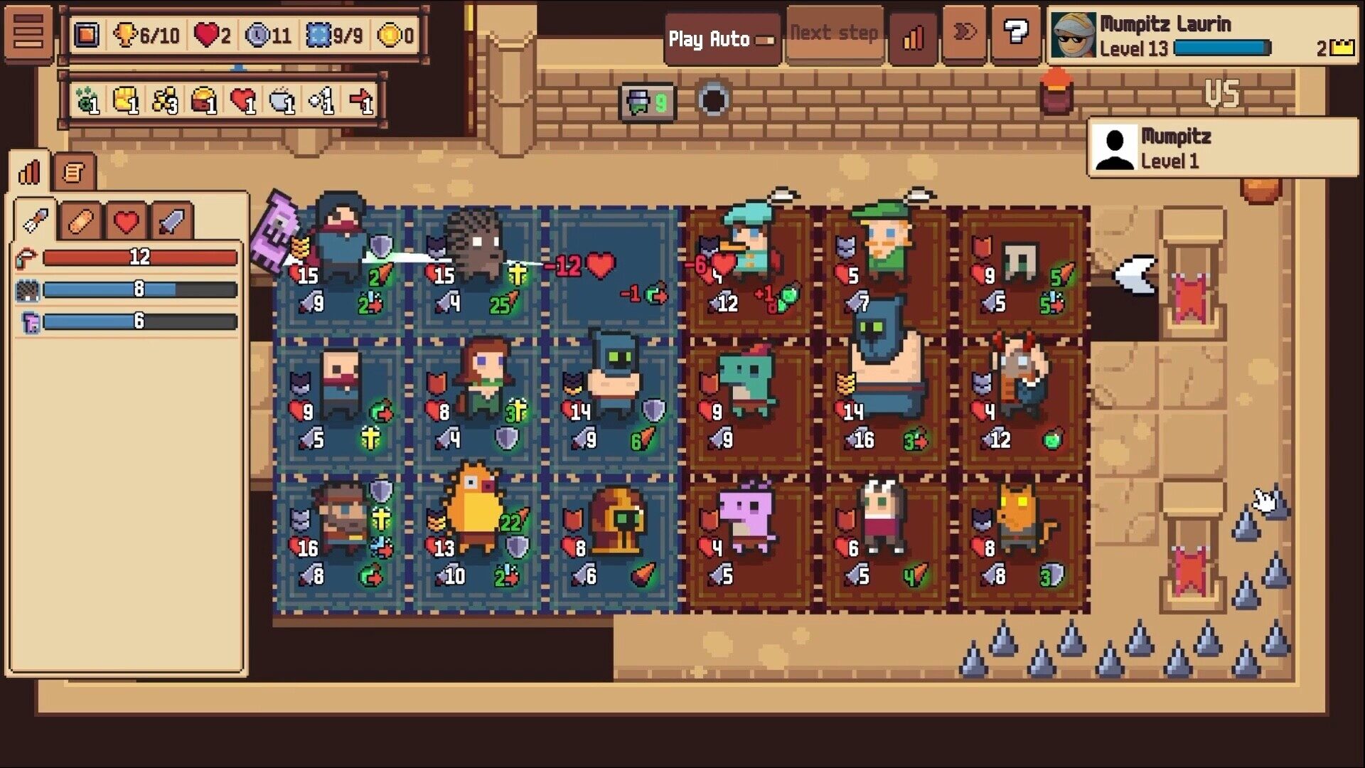 3×3のマス目で戦略バトル！小さな騎士団の大きな野望『オートナイト団』。デッキ構築とシナジーで頂点を目指せ