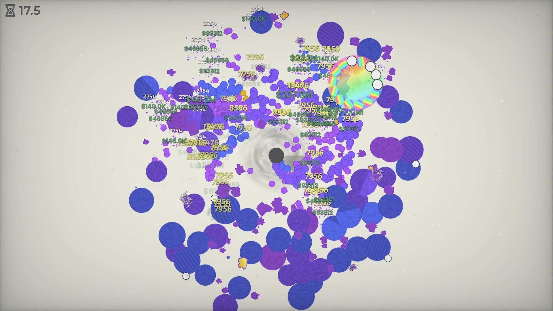 ブラックホールを成長させて宇宙を破壊せよ！『A Game About Feeding A Black Hole』は想像以上に中毒性抜群だった